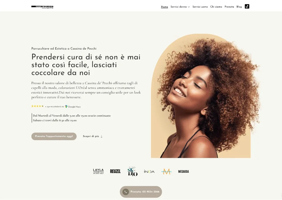 Anteprima del sito Hair Fashion Giuseppe
